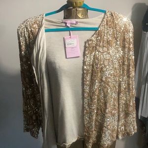 Calypso St Barth sequin jacket made in India